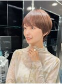 20代30代40代50代/丸みショート/クビレ/前髪あり/表参道