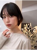 レイヤーカット/小顔カット/くびれヘア/ウエットヘア/グレージュ