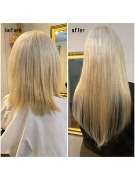 エクステンション キュー(extension Q) プルエクステ/ダイヤモンド毛質52cm(胸下)（特色）