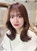 メルティカラー似合わせカットウェーブミディアム髪質改善韓国