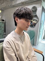 ゼスト リル 新宿(ZEST lill)&nbsp;シャドウパーマ 癖毛風 マッシュパーマ 新宿