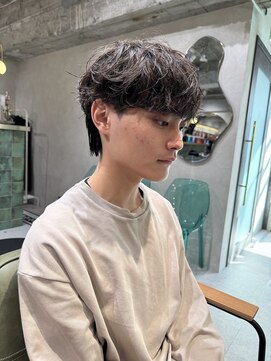 ゼスト リル 新宿(ZEST lill) シャドウパーマ 癖毛風 マッシュパーマ 新宿