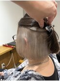 インナーホワイトミルクティー×タッセルボブ