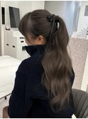 アッシュグレージュ  グレージュ  透明感カラー