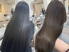【ハーツを使った新感覚の髪質改善ストレート】シナジー縮毛矯正＋カット＋TR