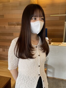 ヘア プロデュース キュオン(hair produce CUEON.) ぷるんっとレイヤー×秋ブラウン