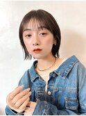 【タイトボブでつくる抜け感×小顔シルエット】
