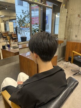 タメ(tame-) サーフカール/フェザーパーマ/ブルーブラック【都賀/メンズ】