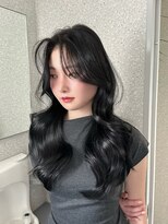 天神美容室&nbsp;前田竜一天神レイヤーカットハッシュカットミディアムレイヤー