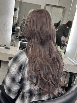 ローレン(Lolen.) 【全頭ブリーチ/グレージュブラウン】しまゆー