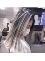 キング 梅田店(K!ng) ハイライトカラーミルクティーベージュレイヤーカットオルチャン