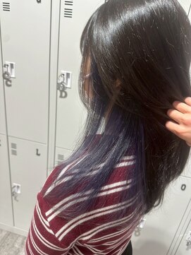 サロンド ベレーザ トータ(salao de beleza tota) レイヤーカット/インナーカラー blue purple