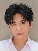 銀座シャドウパーマニュアンスパーマツーブロックメンズパーマ
