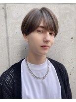 ロンドソル 四日市(Lond Sol)&nbsp;men's/メンズ/リバースセンターパート/黒染め/ニュアンスパーマ