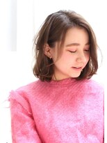 リバレイト(liberate) 【liberate】フェミニンワンカールボブ/ワンサイドセミウェット