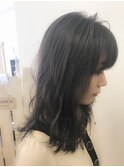 魅せ髪☆透けダークアッシュカラー