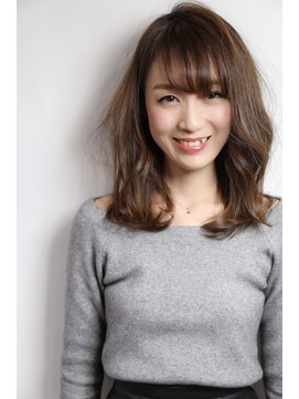 イソラブル(ISOLA-blu) 【リジェール黒川店】シースルーバング×大人レイヤー