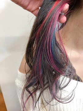 エラマ ヘアメゾン(elama hair maison) 【elama】ブルー&ピンクインナーカラー