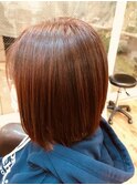 〈wave佐藤店〉マッシュショート前髪カット小顔 暖色系