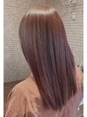 ブリーチなし大人可愛いピンクブラウン