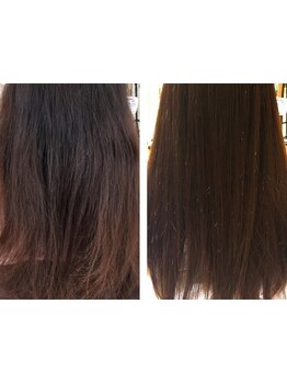 ボリューム/クセを抑えてくれるのに真っ直ぐ過ぎない◇毛先まで自然な髪質へ♪【野方/縮毛矯正/髪質改善】