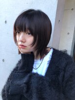 リコバイアフロート(riko by afloat)&nbsp;ボブ/外ハネボブ/顔周りウルフ/ウルフカット/暗髪/レイヤー