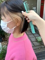 ブラン 阪急伊丹駅前店(Blanc.)&nbsp;ミニボブ　インナーカラー　切りっぱなし