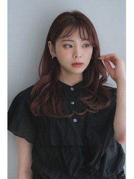 ガーデン ジングウマエ(GARDEN jingumae) エアリーロング/ピンクブラウン/シースルーバング/美髪/レイヤー