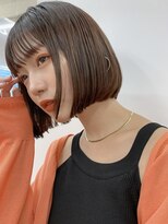 サンドシーン(sand scene)&nbsp;20代30代40代丸みショートボブマッシュ前下がりレイヤー