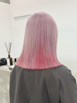 エートル 西金沢(etre) ハイトーンカラー10代20代インナーカラーミディアムストレート