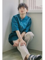 波巻きパーマでつくるメンズショート　2ブロック　自由が丘