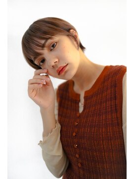 ベンジー 北千住店(benji) 大人可愛い丸みショート　ベージュカラー