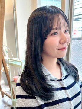 ポーチバイハニー オモテサンドウ(PORCH by HONEY omotesando) 大人可愛い20代30代40代シンプルローレイヤー×アッシュブラック