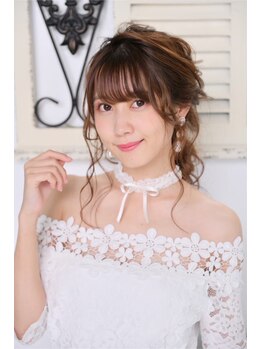 アリエス 池袋駅西口店(Aries)の写真/ヘアセット¥1,900/崩れないヘアセットが定評◎結婚式・パーティーに新しいヘアセット&ヘアメイクをご提案！