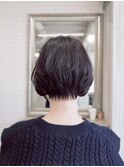 ショートボブ インナーカラー 30代40代50代60代