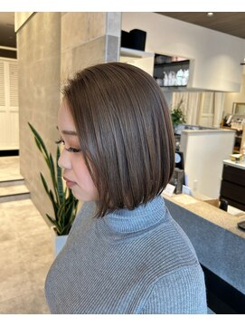 ヴィアンカ 倉敷中央通り店(Vianca) ボブ/ショート/ミルクティーベージュ/ダブルカラー