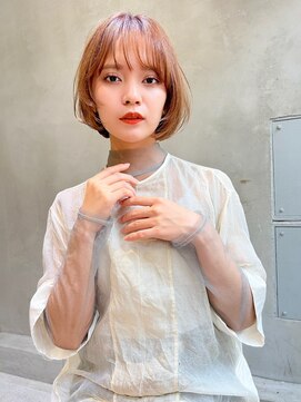 エイミー(Aimee) Aimee 町田  オレンジブラウン×ボブ