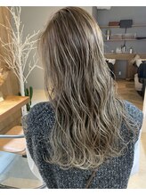 ☆極細ハイライトで透明感☆【外国人風グレージュ】