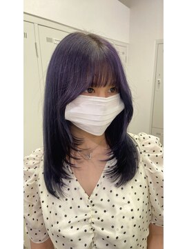 アッシュ 下北沢店(Ash) ザクザクレイヤー×ラベンダー