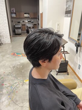 ディッシュ 五反田(dish) 大人の色気/メンズショート/黒髪☆五反田美容室