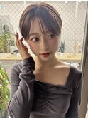 大人小顔丸みショート/黒髪地毛風カラー/池袋