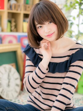 カバーヘア ブリス 戸田公園西口店(COVER HAIR bliss) 大人かわいいインナーカラー前下がりボブc6戸田公園20代30代40代