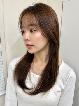 ガーランドギンザ(Garland Ginza) 水素カラーミントベージュバイカルて　顔周りカット