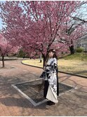 ヘアアレンジ　袴の着付