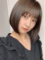 ラルム 新宿(LARME SHINJUKU)&nbsp;ミニウルフレイヤーカット顔周りカット前髪カット韓国ボブ/新宿