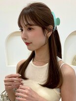 ノイ 銀座(noi)&nbsp;顔周りレイヤーカットロングレイヤーベージュカラー