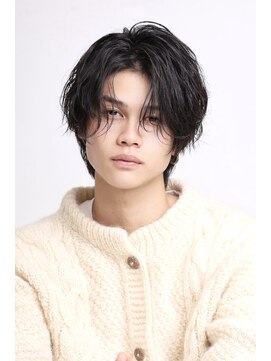 リップス 吉祥寺店 (LIPPS) ミディアムセンターパートニュアンスパーマ色気ヘア