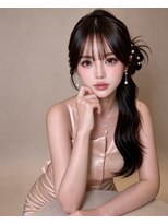 ジャムスタイリングハウス(JAM STYLING HOUSE)&nbsp;【北新地ヘアセット】シースルーカチモリサイドポニー