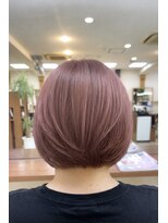 ビーワンヘアー 藤井寺 土師ノ里(B1hair)&nbsp;ピンクベージュ/透明感カラー