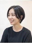 センターパート　ショート　